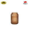 Lọ hoa thuỷ tinh dáng cổ cao sọc (Hồng) - 11x22x15cm
