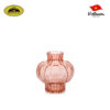 Lọ hoa thuỷ tinh dáng lồng đèn nhỏ (Hồng) - 6.5x16x15cm