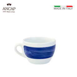 Tách sứ Cappuccino Ancap 180ml - Body Painted - Blue - 35120