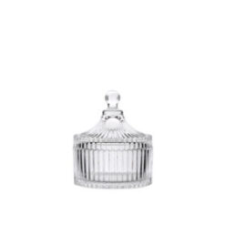 Âu mứt thủy tinh dáng sọc - 10.5cm x 12.2cm