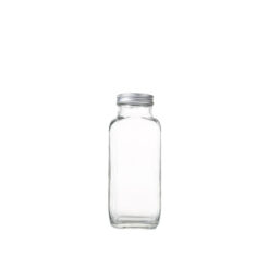 Chai thủy tinh vuông nắp nhôm - 500ml (Loại dày)