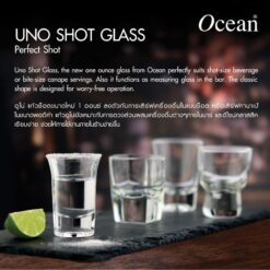 chen ruou thuy tinh (ly shot) Ocean Uno Shot 35ml - P02910