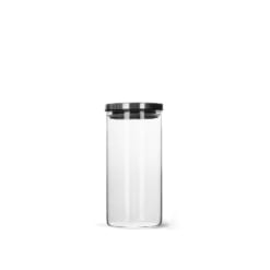 Hũ thủy tinh tròn SAPATA 1000ml - Nắp inox hít