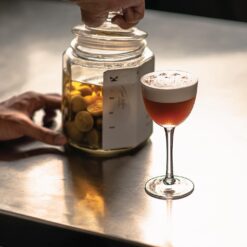 ly thuy tinh cocktail nick and nora H150