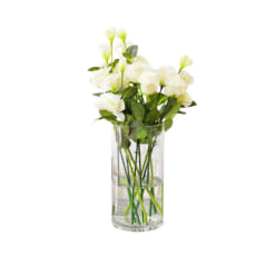 Lọ hoa thủy tinh dáng trụ tròn 12x30cm - M. Mài